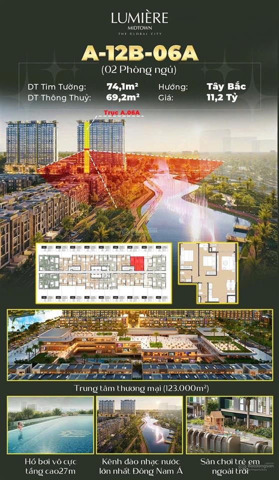 Bán căn hộ lumière midtown the global city