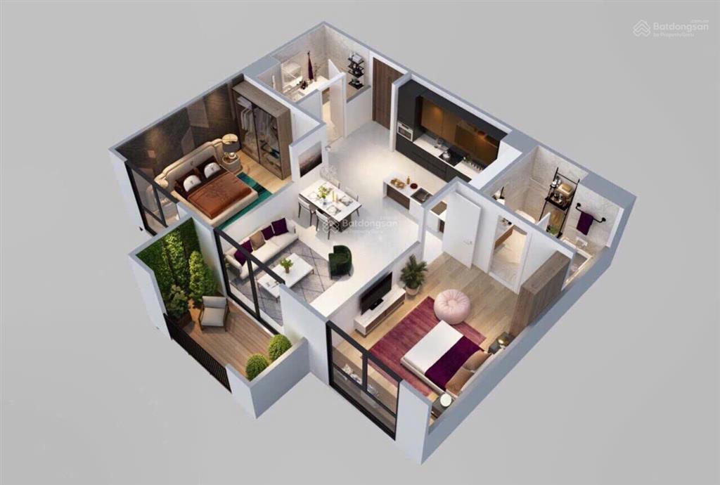 Ngộp cần bán gấp căn 2pn 3 tỷ có nội thất cơ bản, view trực diện công viên