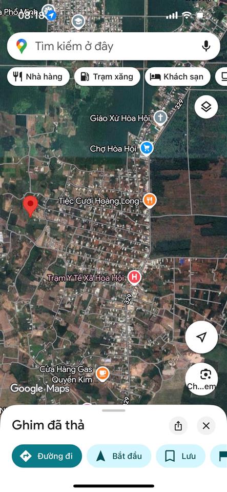 Cần bán 11.000m2 đất phủ hồng 300m2 thổ cư ngay trung tâm xã hòa hội giá 6 tỷ