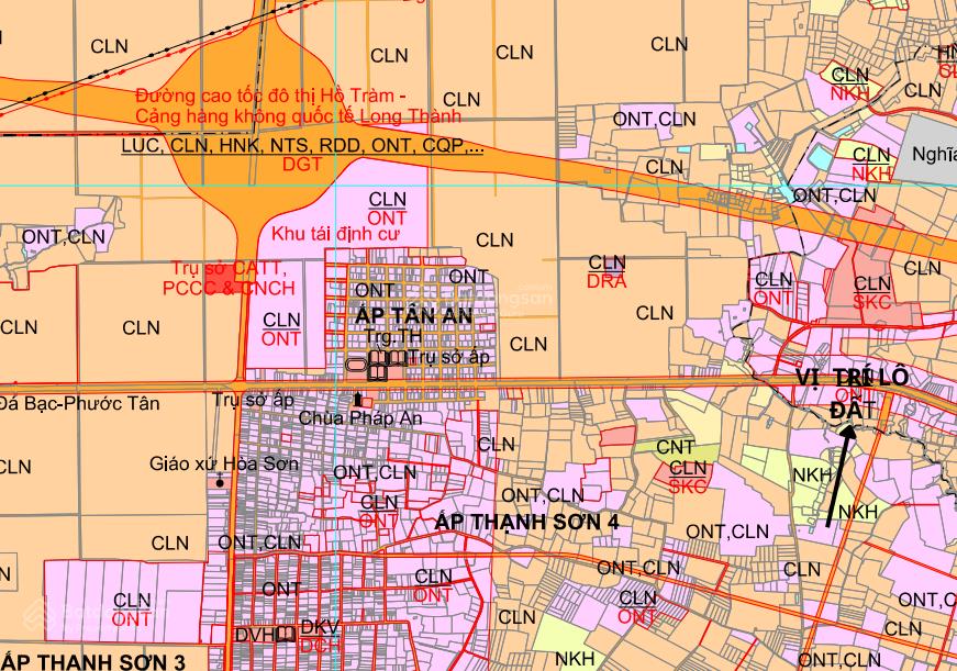 1ha3 đất phủ hồng rộng 51m nở hậu 110m ngay gần nút giao cao tốc long thành  hồ tràm