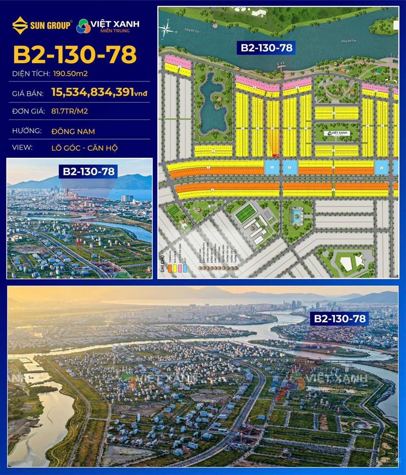 Bán lô góc trục đường thông đức tín và bờ quan 3 giá gốc chưa qua đầu tư diện tích khủng bao thuế