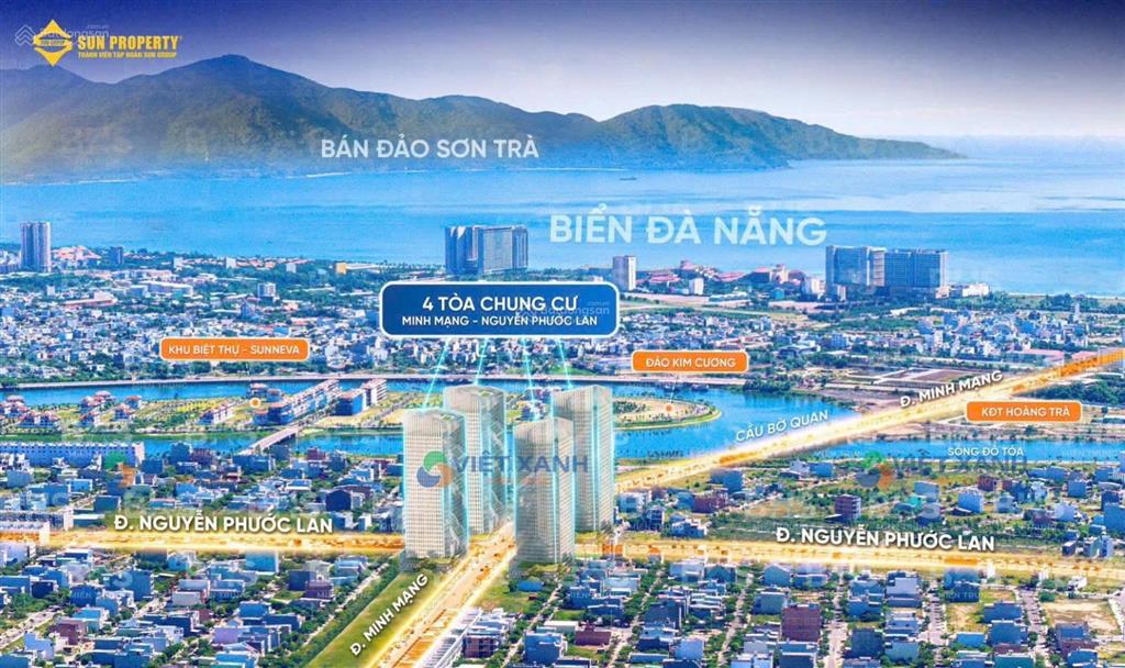 Căn hộ four s tower minh mạng  nhận nhà tt chỉ 70%  chiết khấu đến 20% cho gđ1  cđt sun group