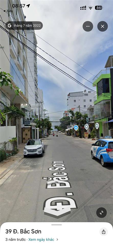 Mặt tiền đường bắc sơn, gần biển