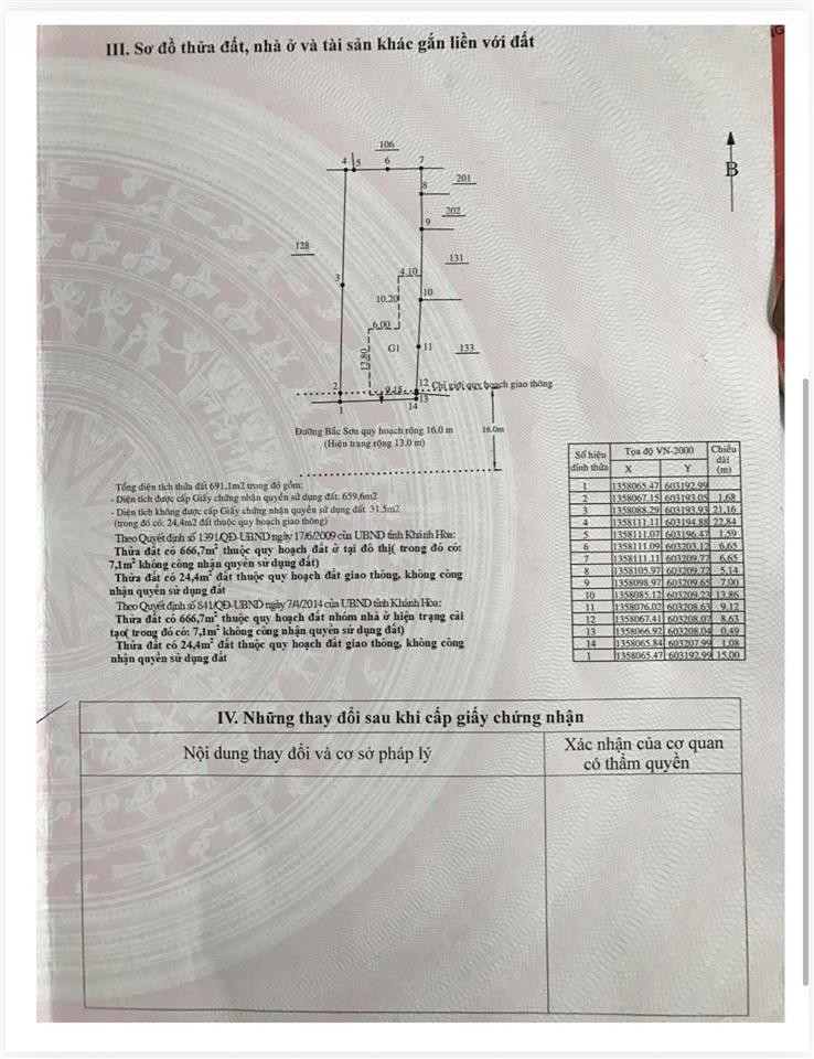 Mặt tiền đường bắc sơn, gần biển