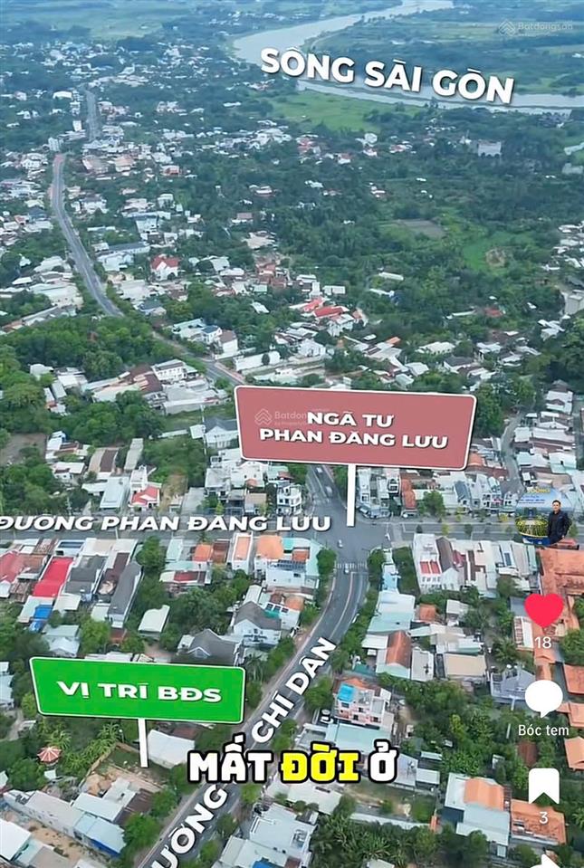 Bán đất mặt tiền kinh doanh đường lê chí dân  tp thủ dầu một giá 2 tỷ 950 / 97m2 thổ cư nay tp hcm