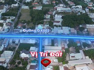 Bán đất mặt tiền kinh doanh dx007  p.bình dương view xem bắn pháo hoa, cách huỳnh văn luỹ có 80m