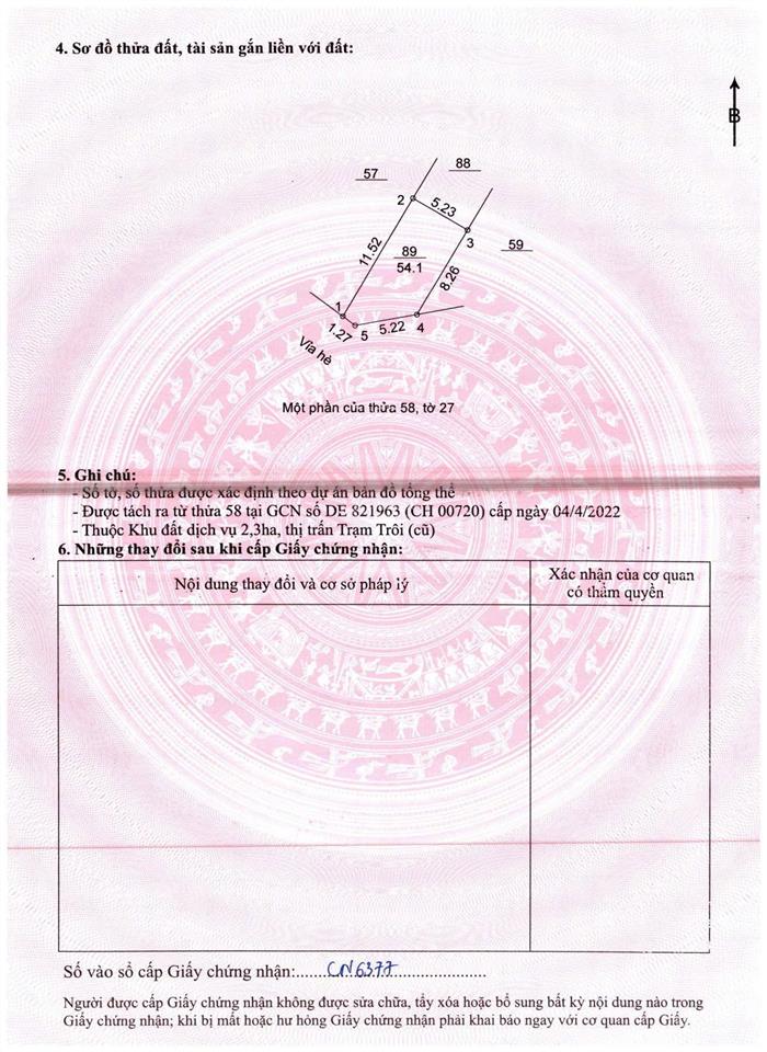 Cần bán một số lô dịch vụ thị trấn trạm trôi, hoài đức, hà nội