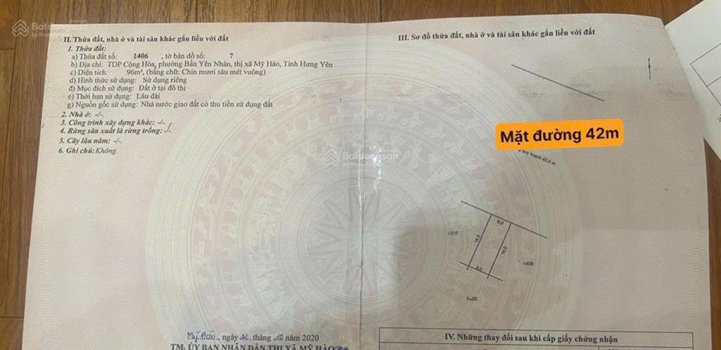 Bán đất giãn dân phú đa phường bần mặt đường vũ văn cẩn đối diện kđt hoà phát