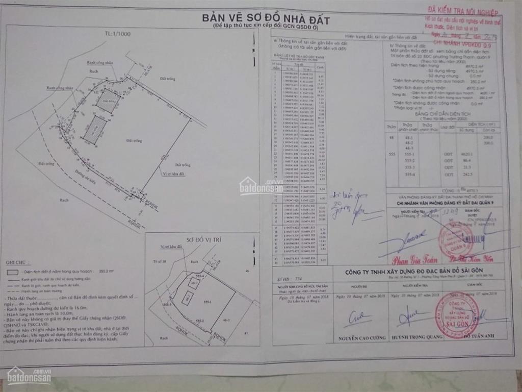Cần bán 5000m² đất full thổ cư đường số 4, p. trường thạnh, quận 9 giá tốt đầu tư