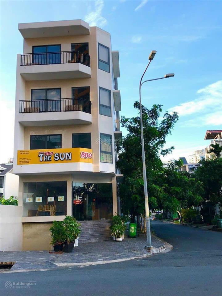 Cho thuê nhà góc 2 mặt tiền đường 51 kdc văn minh, 6,4x18m (hầm 4 lầu) hoàn thiện có thang máy