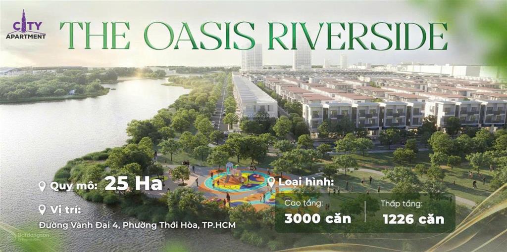 Bán shophouse the oasis riverside  trục thương mại trung tâm, mặt tiền vành đai 4, giá 3,95 tỷ