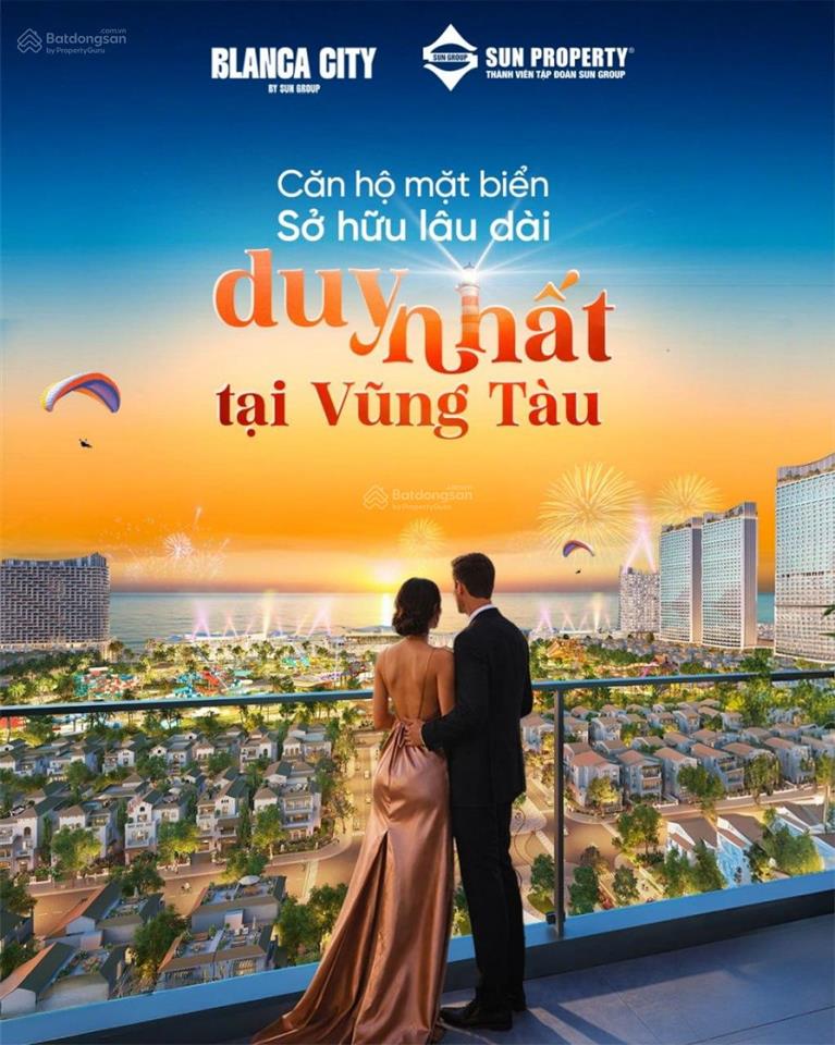 Bán căn hộ biển sở hữu lâu dài beacon tower blanca city vũng tàu  51m2, giá 3,9 tỷ, view sun world