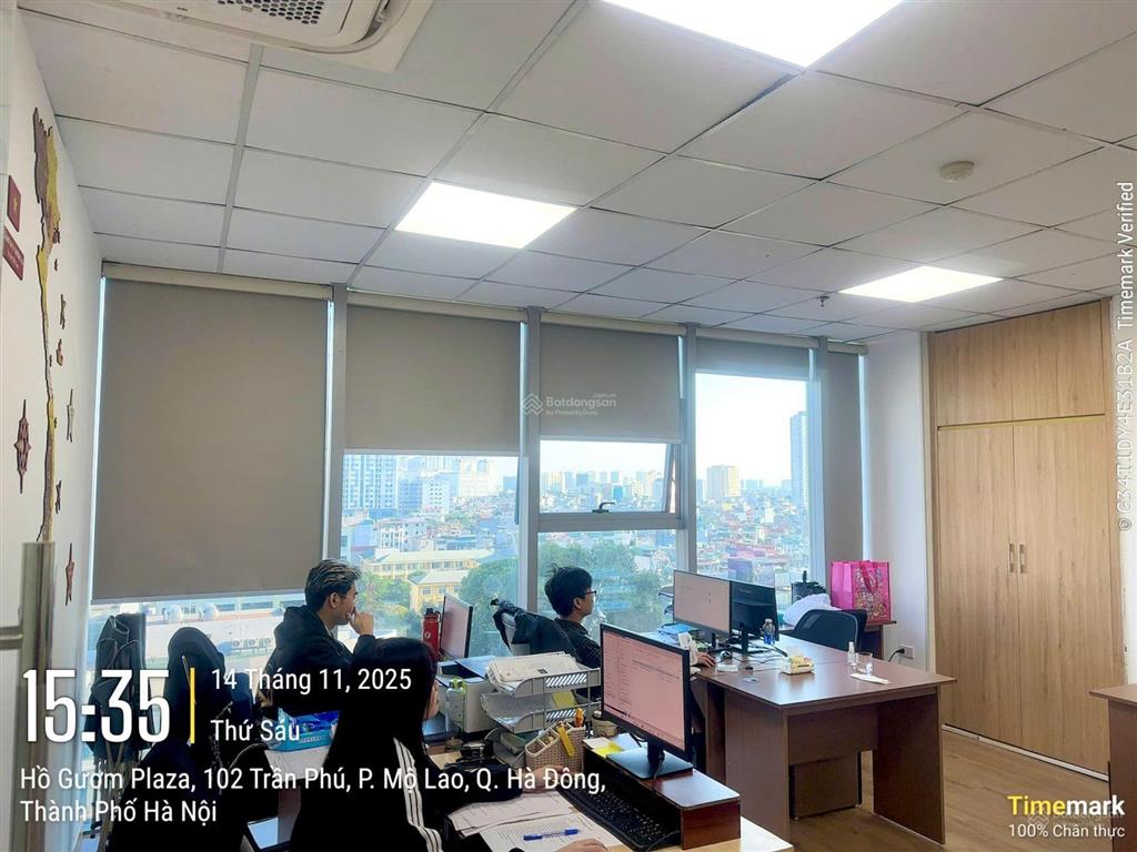 Cho thuê văn phòng trọn gói tại hồ gươm plaza, hà đông, dt 15m²