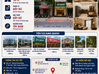 Bán nhà mặt phố hồng bàng, tân tiến, nha trang, 25 tỷ, 102m2 giá siêu hời