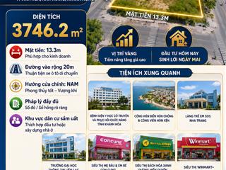 Bán đất tại điện biên phủ, vĩnh hòa, nha trang, 260 tỷ, 3746.2 m2