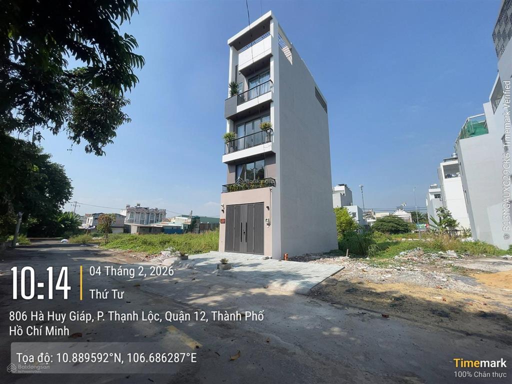 Đất mặt rạch đường nhựa vỉa hè 10m gần trục hà huy giáp