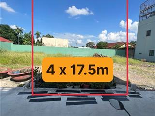 Đất thổ cư (4x17.5m) hẻm xe hơi full thổ cư