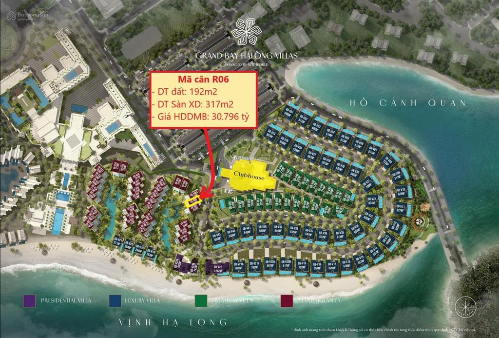Chính chủ bán căn r06 biệt thự mặt biển grand bay hạ long villas. 0903 907 ***