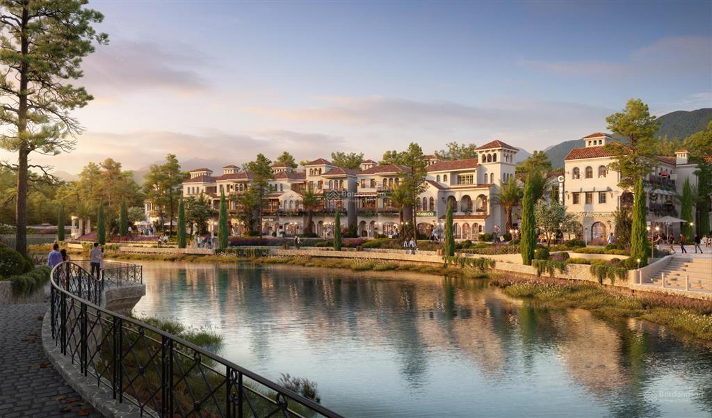 Kiến trúc địa trung hải giữa lòng thung lũng. biệt thự valley town view suối mây| từ 18,1 tỷ