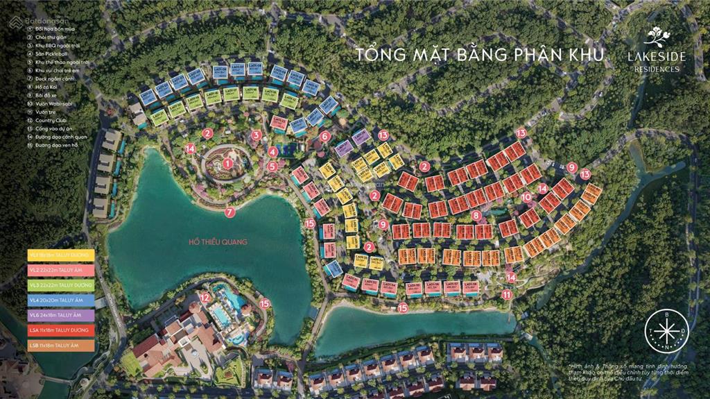 Bán biệt thự đơn lập view hồ lakeside sang trọng
