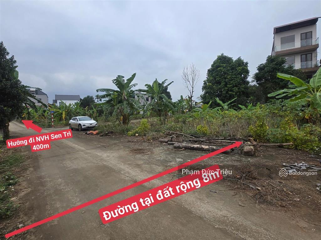 Quá rẻ 103m2 thổ cư mt 6m vuông vắn cách tl420 300m sen trì  bình yên