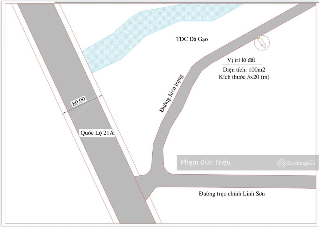Dân cắt 100m2 đất vành đai công nghệ ngay ngã 3 chợ hoà lạc