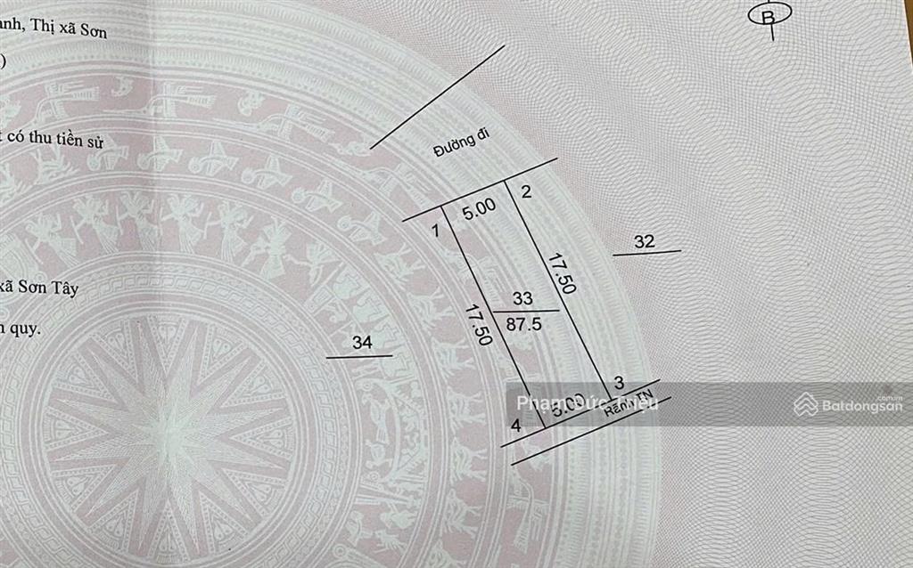 Nhà được cấp 87.5m² đất ở đô thị khu chia cho cán bộ cách dt87 50m giá hơn 2 tỷ