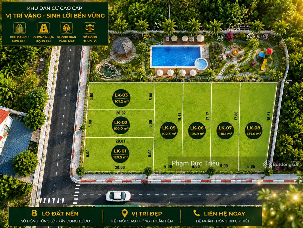 Chính chủ cần tiền bán 100120m2 đất gần đại học quốc gia xây trọ tốt