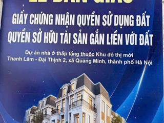 Quỹ hàng liền kề biệt thự tại hud mê linh giá tuwd 6587 triệu/m2, sổ đỏ từng căn.  0974 375 ***
