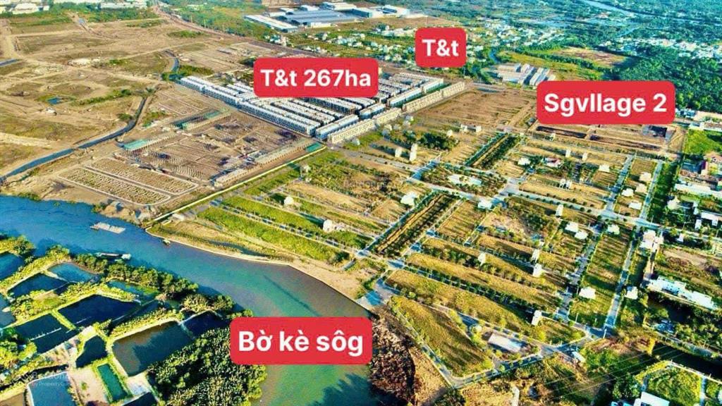 Bán gấp lô đất nền giá rẻ kdc sài gòn village xã long hậu, cần giuộc gần nhà bè chỉ 1.95 tỷ