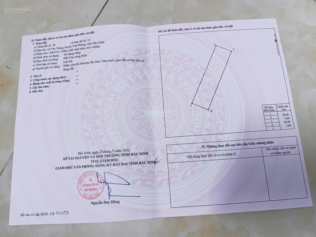 Chính chủ cắt lô đất đang cho thuê tại yên trung kcn yên phong bắc ninh mở rộng.  0888 109 ***