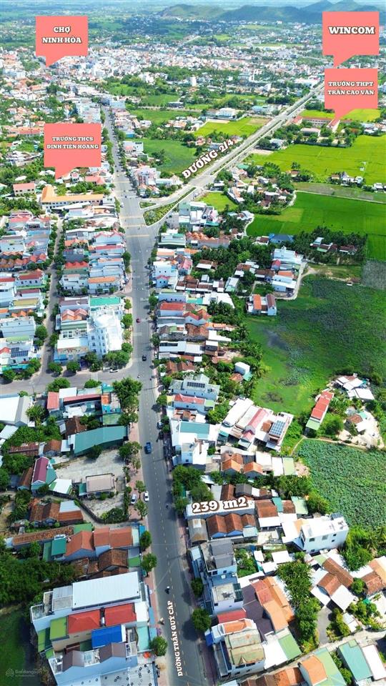 Bán đất mặt tiền, mặt đường trần quý cáp, ninh hòa, khánh hòa