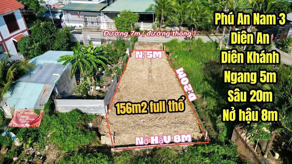 Bán nhà xưởng mặt đường 7m, ngay 23/10, diên an, diên khánh, khánh hòa