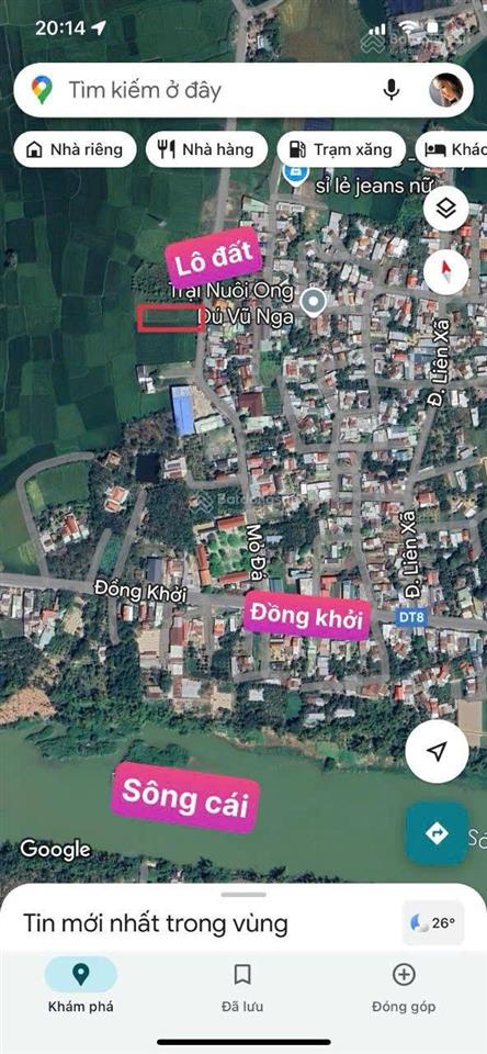 Bán đất mặt tiền 17m, mặt đường nhựa mỏ đá, diên sơn, diên khánh, khánh hòa