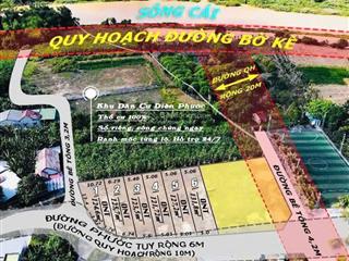 Đất mặt tiền phước tuy, diên phước, diên khánh, khánh hòa. đường hiện trạng 6m, giá chỉ 7.5tr/m2.