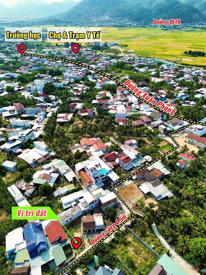 [rrrr]bán lô đất trung tâm thôn đông, đường oto thông  xuân phong ( vĩnh phương cũ )