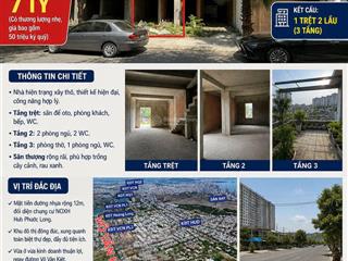 [rrrr]bán nhà thô, mặt tiền khu đô thị hub phước long, phước long, nha trang.