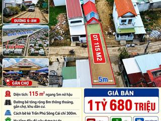 Hạ giá 100tr chỉ còn 1 tỷ 680tr[rrrr]bán đất tđc bàu gáo thị trấn diên khánh, khánh hòa.