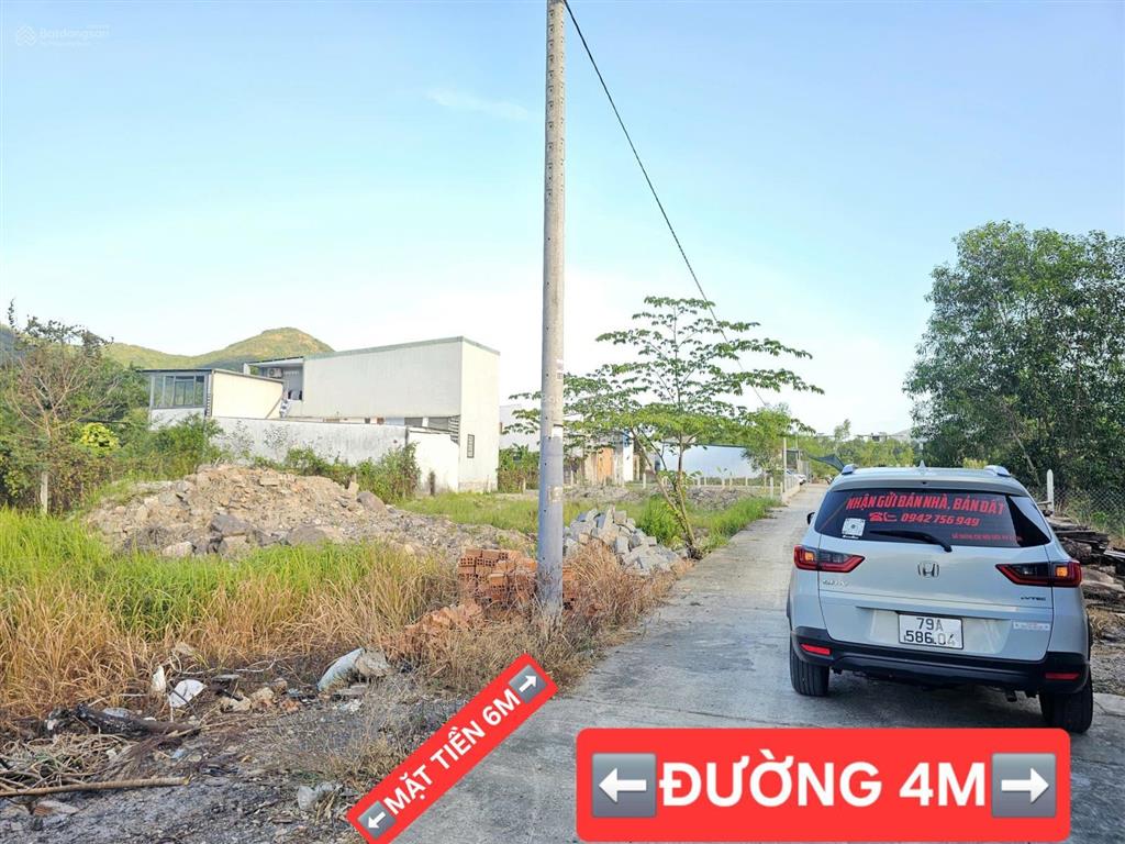 [rrrr]b.án đất mặt tiền 6m, đường 4m, phước đồng (cũ), nam nha trang, khánh hòa.