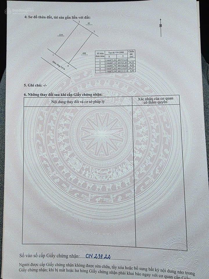 [rrrr]b.án đất mặt tiền 6m, đường 4m, phước đồng (cũ), nam nha trang, khánh hòa.
