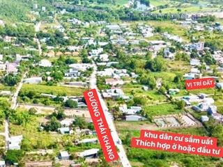 Bán đất hẻm đường thái khang, đường ô tô quy hoạch rộng 26m, phước đồng (cũ), nam nha trang
