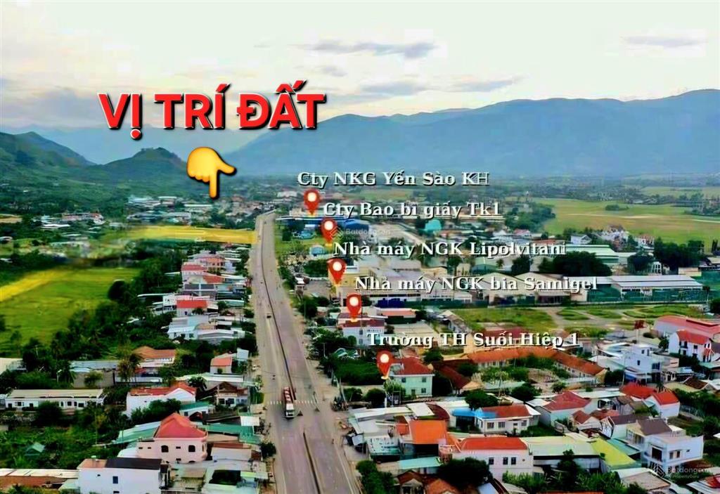 Bán đất hội xương, suối hiệp, diên khánh, khánh hòa. lô đất nằm đường oto, vuông vắn đẹp