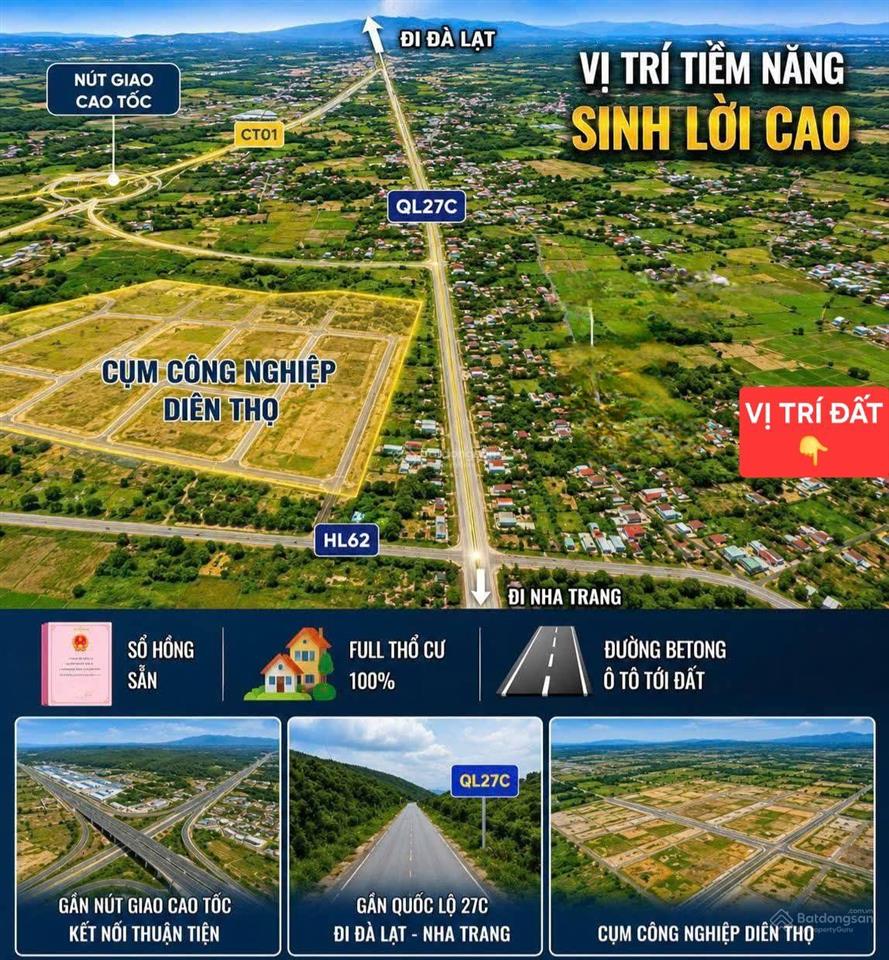 B.án đất đồng bé, đối diện cụm công nghiệp diên thọ, diên khánh, khánh hòa.