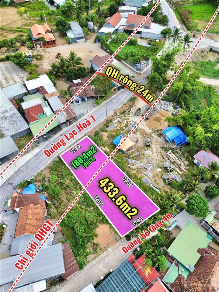 Bán đất đẹp, đầu tư, đường nhựa 10m quy hoạch 24m tại diên lạc, khánh hòa.