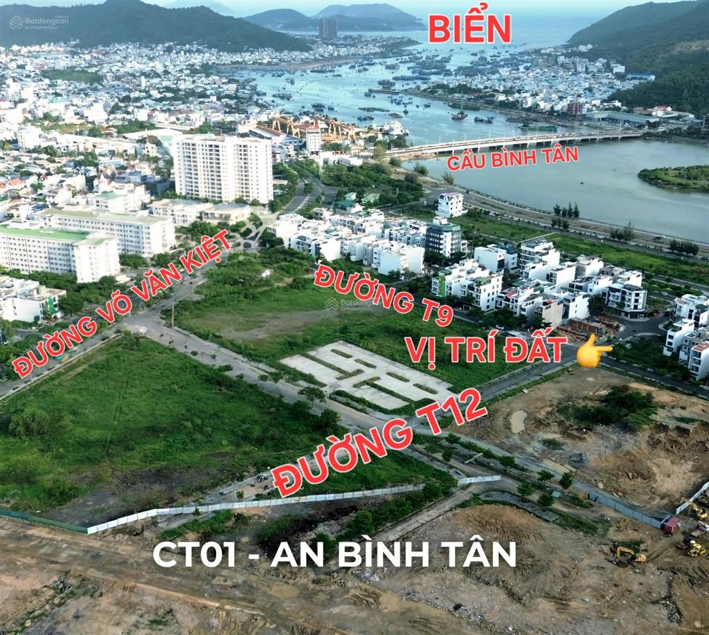 Đất lô góc mặt tiền, mặt đường t9 và t12, khu đô thị an bình tân, nha trang, khánh hòa