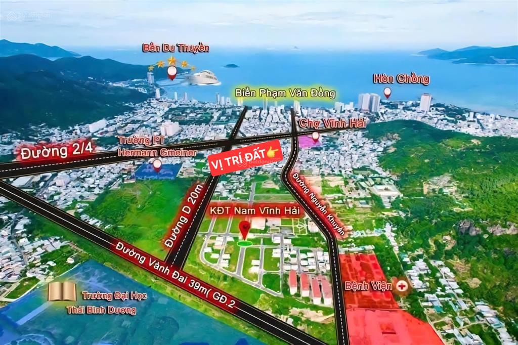 Bán đất gần biển, bãi tắm, nằm đầu hẻm đường phạm tu và đường 2/4, phường bắc nha trang, khánh hòa