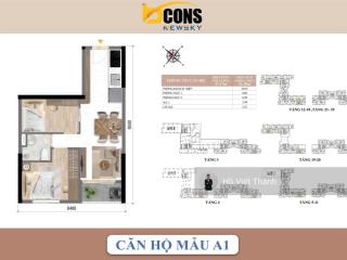 Bán căn hộ 2pn 1wc 47m2 tại bcons new sky, giá 2,463 tỷ   0901 434 ***