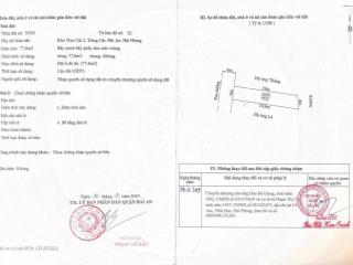 Bán lô đất mặt đường 8m tuyến 2 đường cát vũ, tràng cát view vườn hoa 77,8m2 giá chỉ 37tr/m2