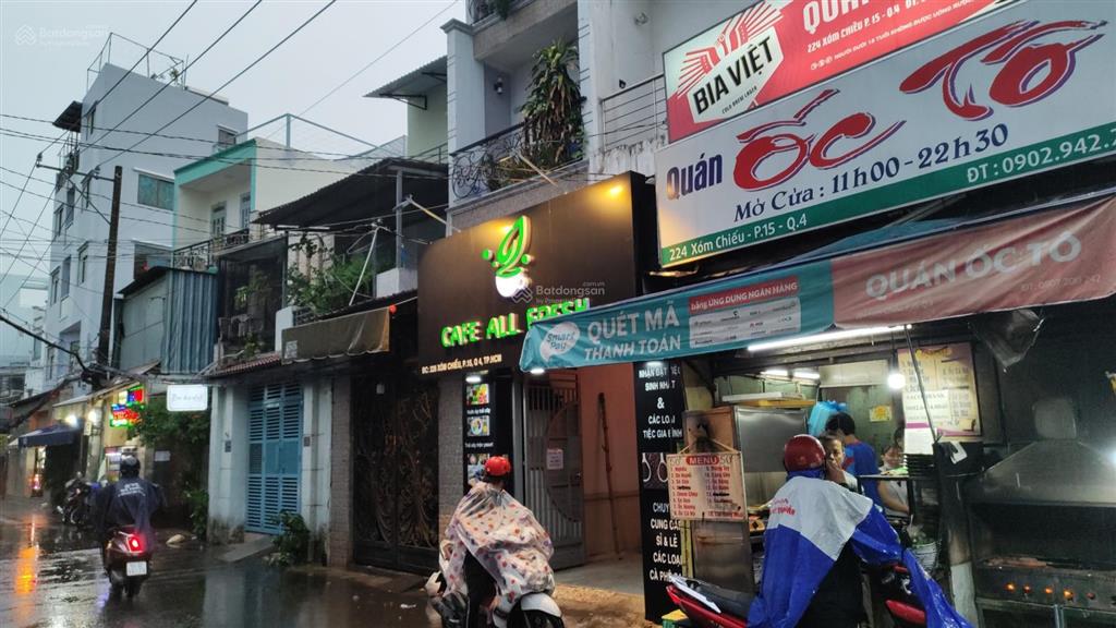 Chính chủ  bán nhà riêng, mặt tiền đường xóm chiếu, p. khánh hội, tphcm