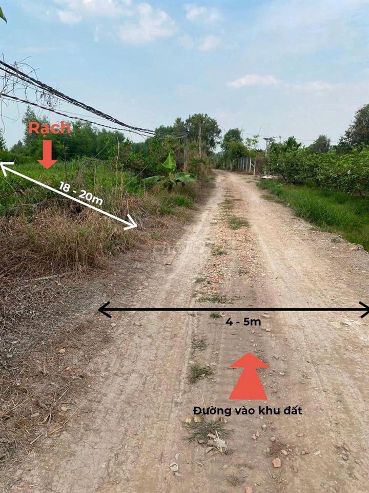 Bán đất P.Tây Nam Tp HCM giáp rạch, gần sông SG, tiện ra TL744